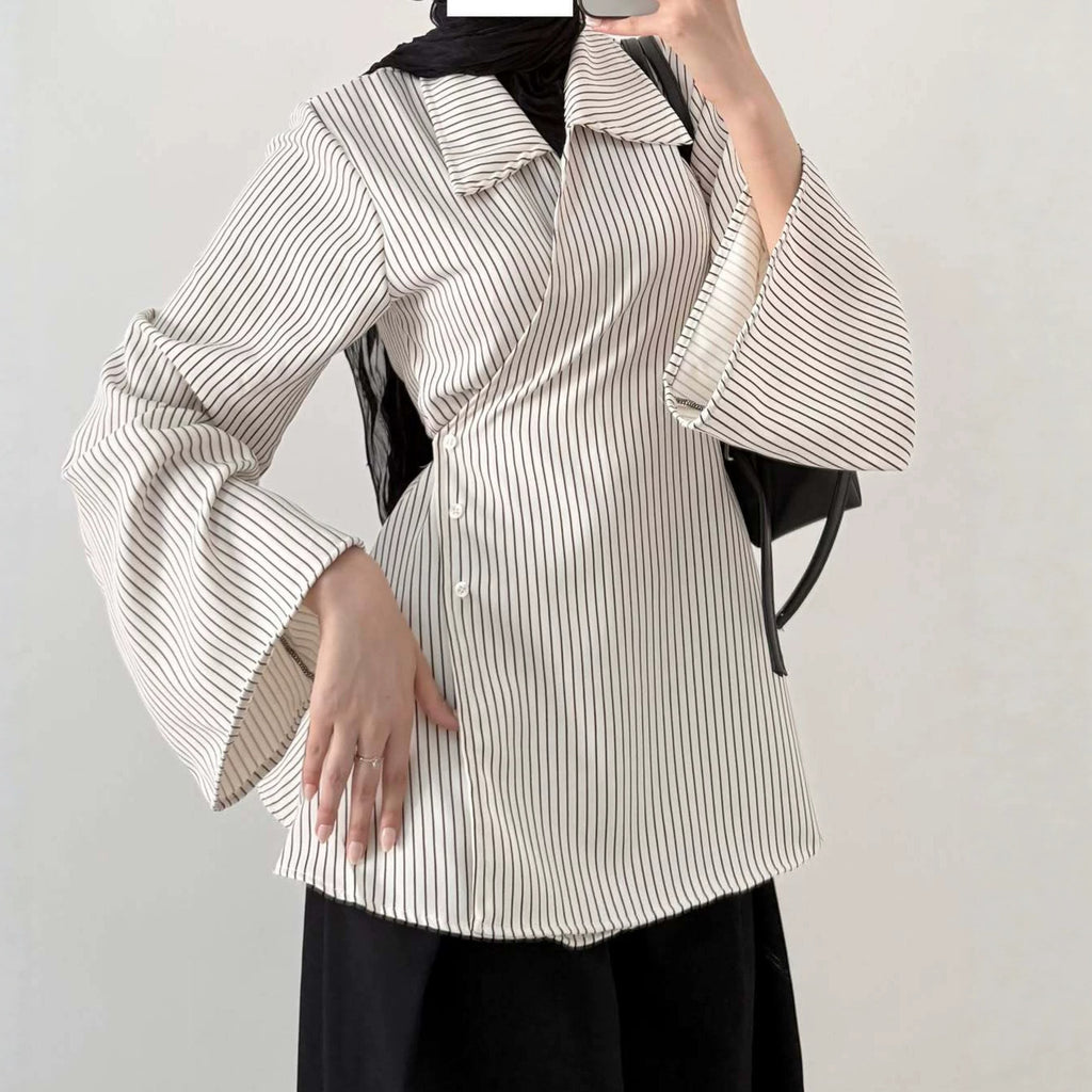 Women's Slimming Designer Elegant Shirt Casual Button Shirt