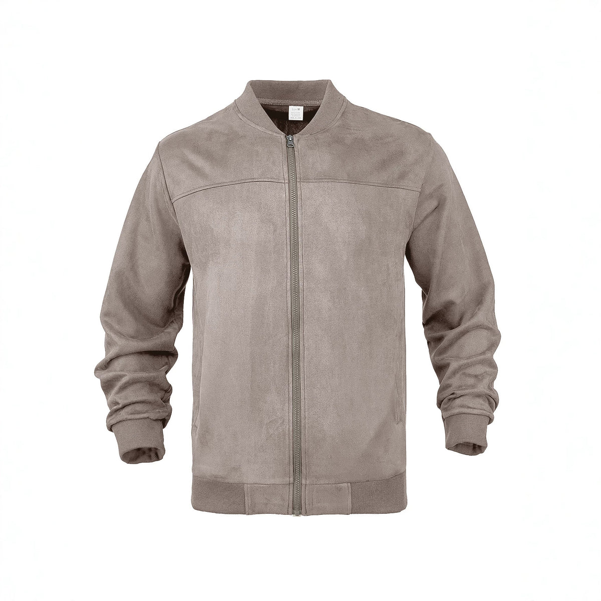 Men's Suede-Look Zip Jacket Casual Coat Outerwear Travel Outdoor Fall Winter Everyday