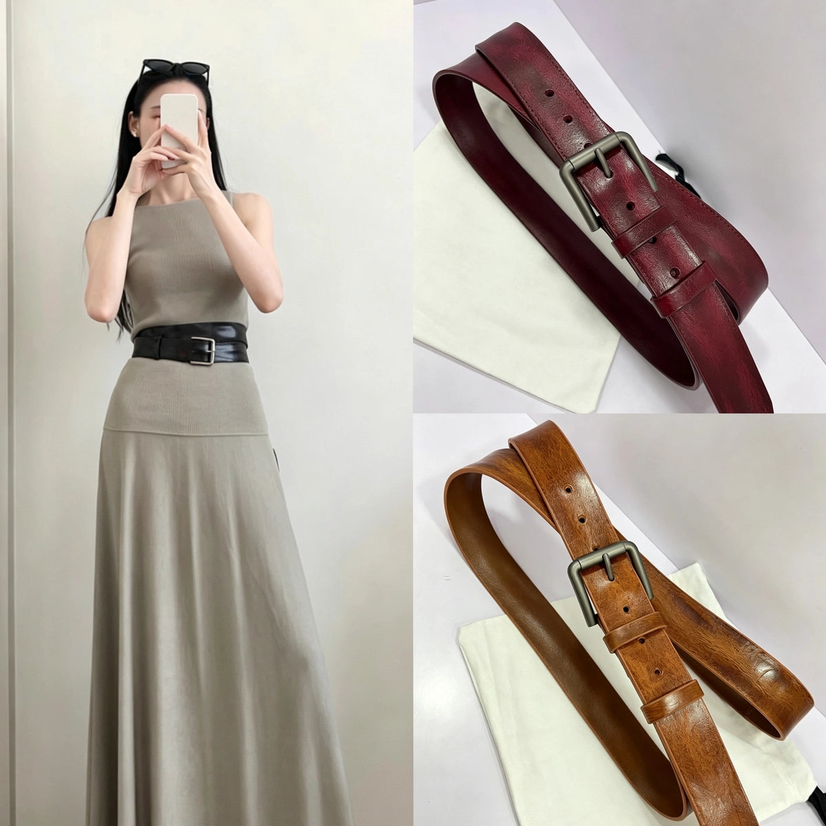 Women's Pin Buckle Wide Waist-Defining Knit Oxidized Slim-Waist Leather Coat Belt Waist-Cinching Retro Everyday Jeans Gift Party Office Vacation