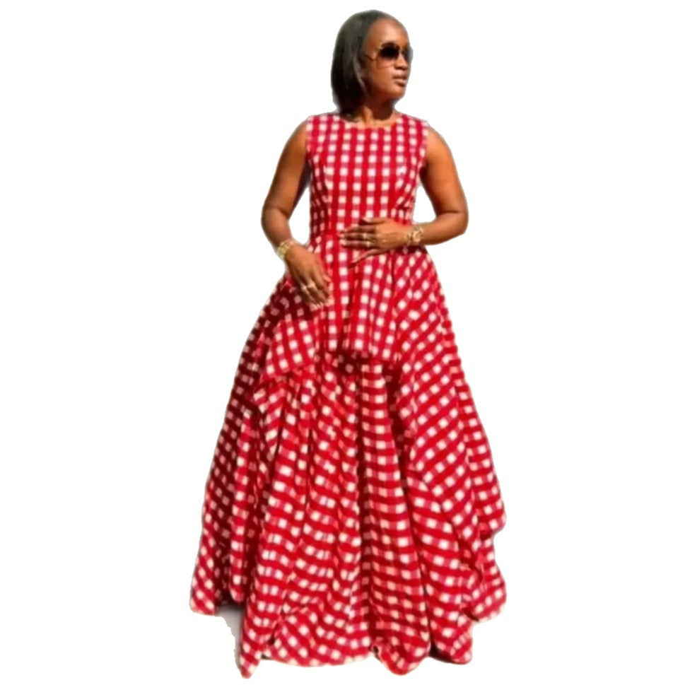 Women's Sleeveless High-waist Maxi Slimming Elegant Dress