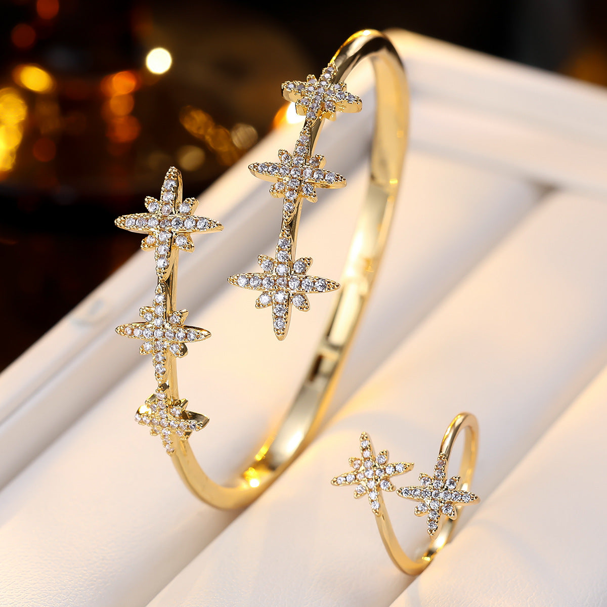 Cuff bracelet by Yoshan, detail view 4
