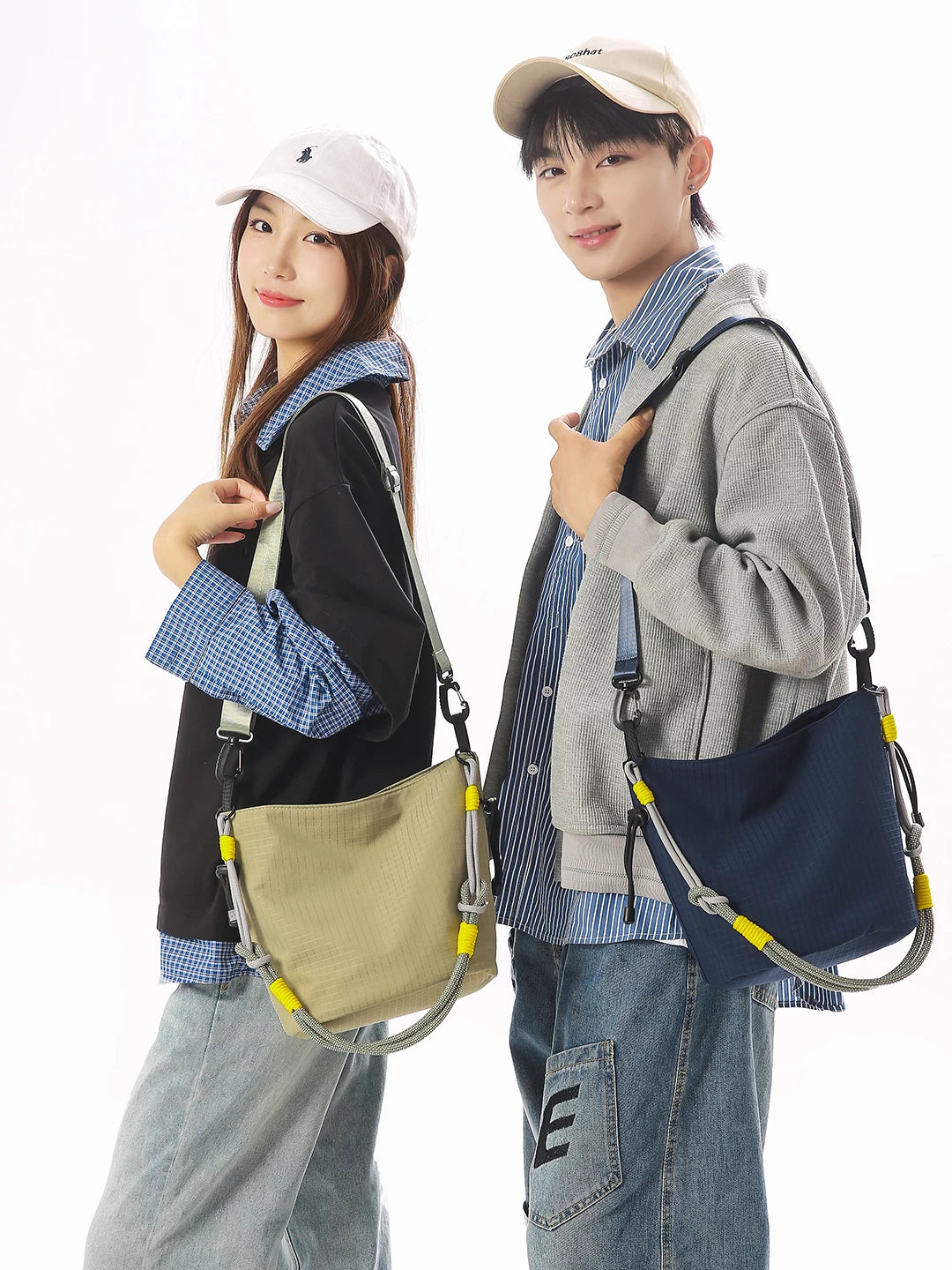 Women's Large-Capacity Casual Bucket Bag Drawstring Shoulder Purse Hobo for Everyday Use Travel Work Office School