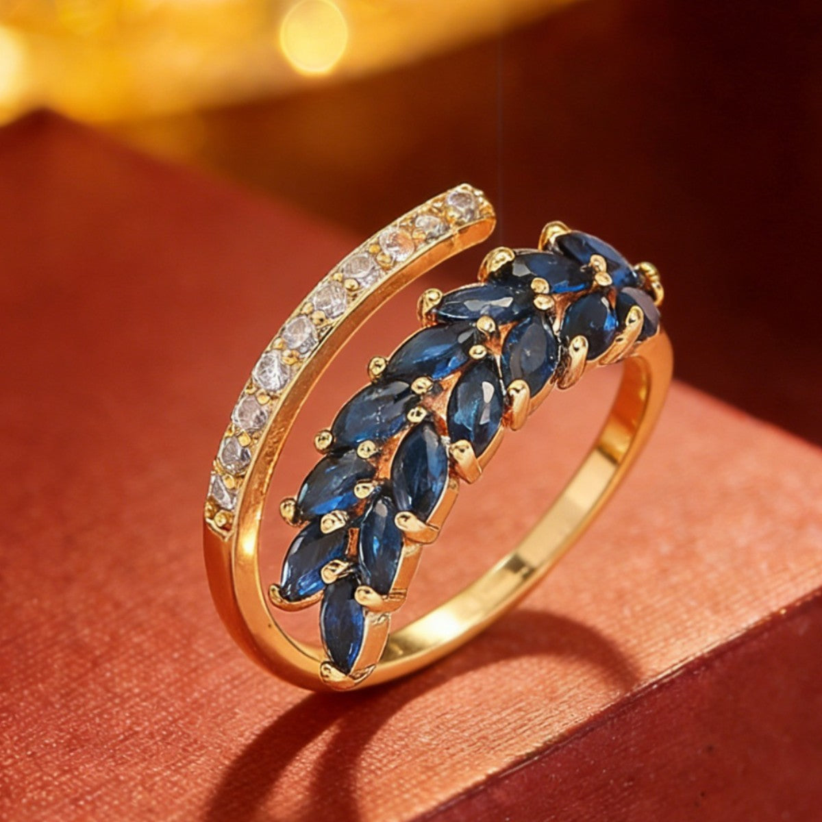 Cubic zirconia jewelry set by Yoshan, detail view 7