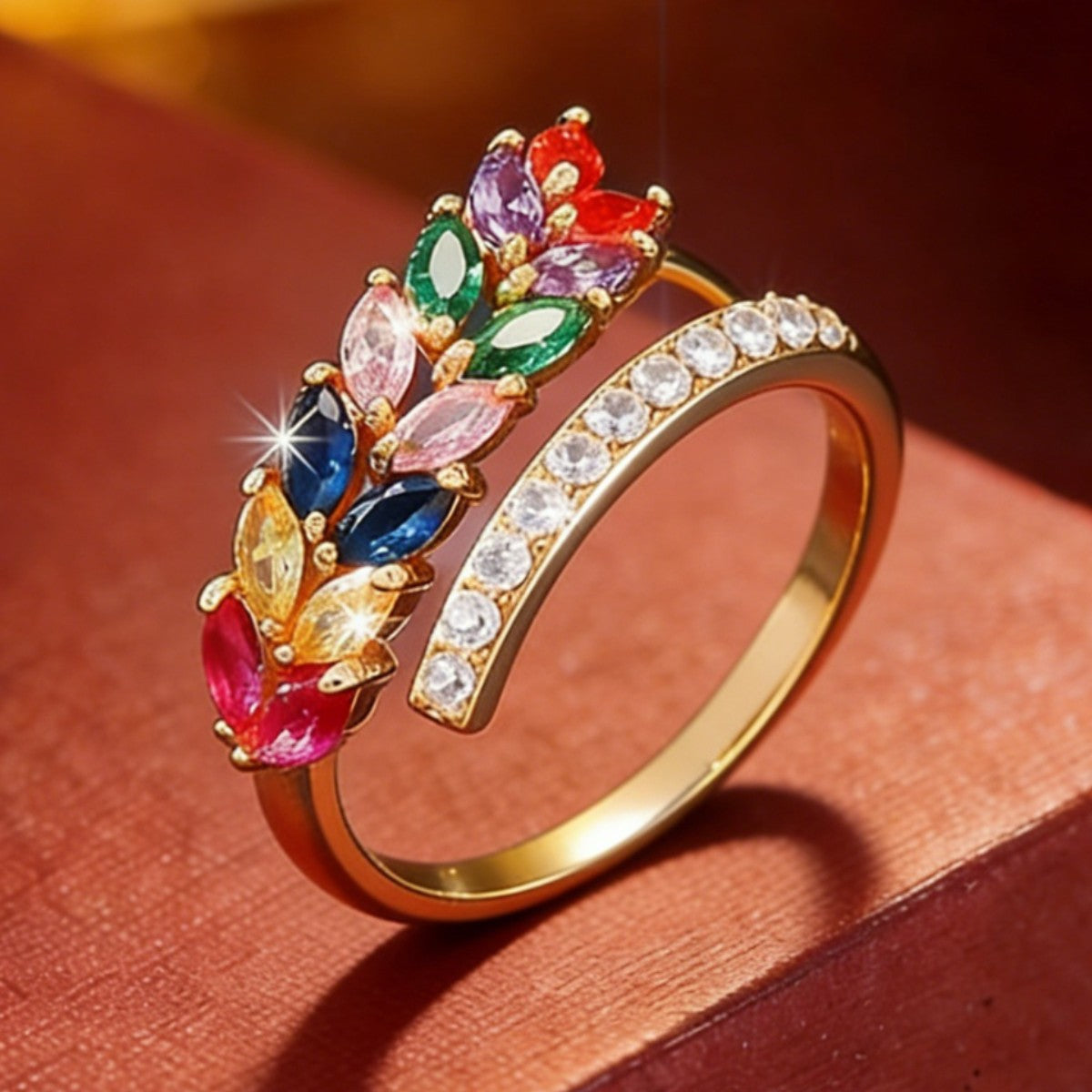 Cubic zirconia jewelry set by Yoshan, detail view 8