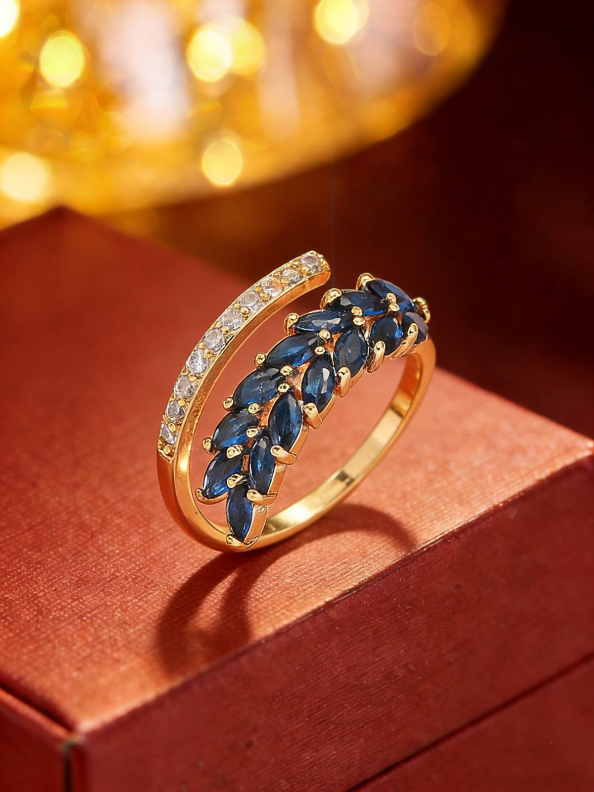 Blue cubic zirconia jewelry set by Yoshan