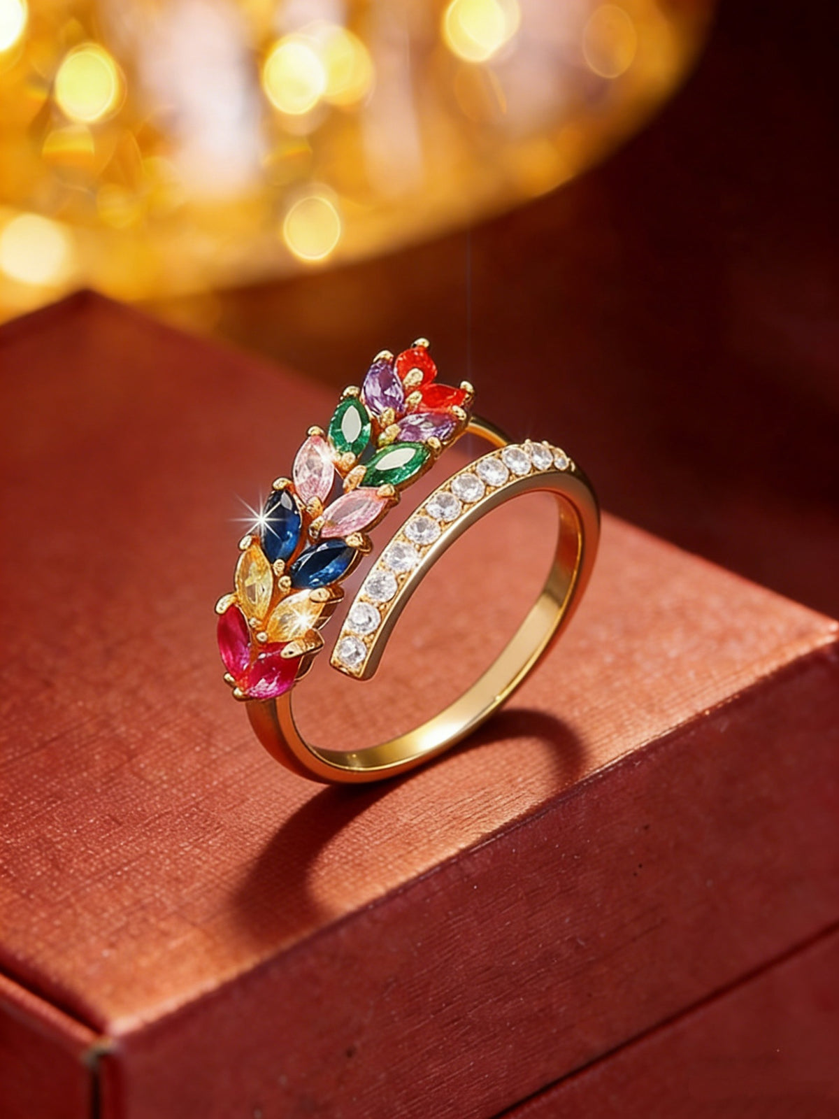 Cubic zirconia jewelry set by Yoshan, detail view 5
