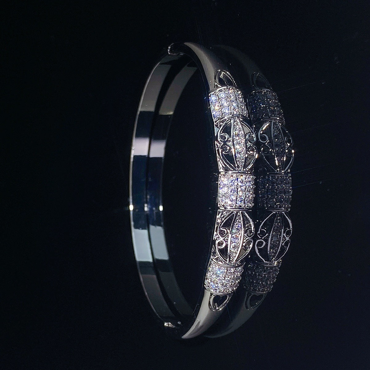 Cutout cuff bracelet by Yoshan, detail view 5