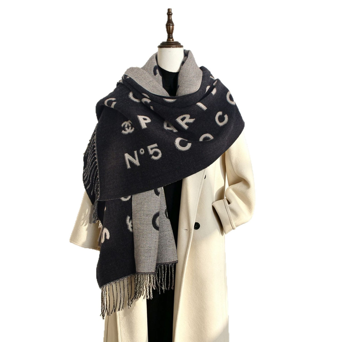 Women's Winter Thickened Fleece-Lined Shawls Scarves Scarf Fashion Wrap Pashmina