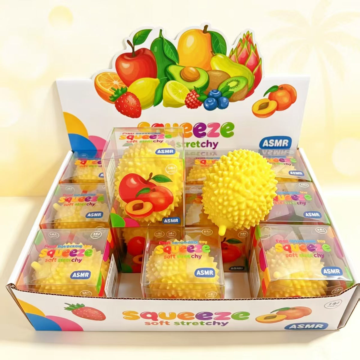 Women's Squeeze Durian Fidget Toy Sensory Desk Toy