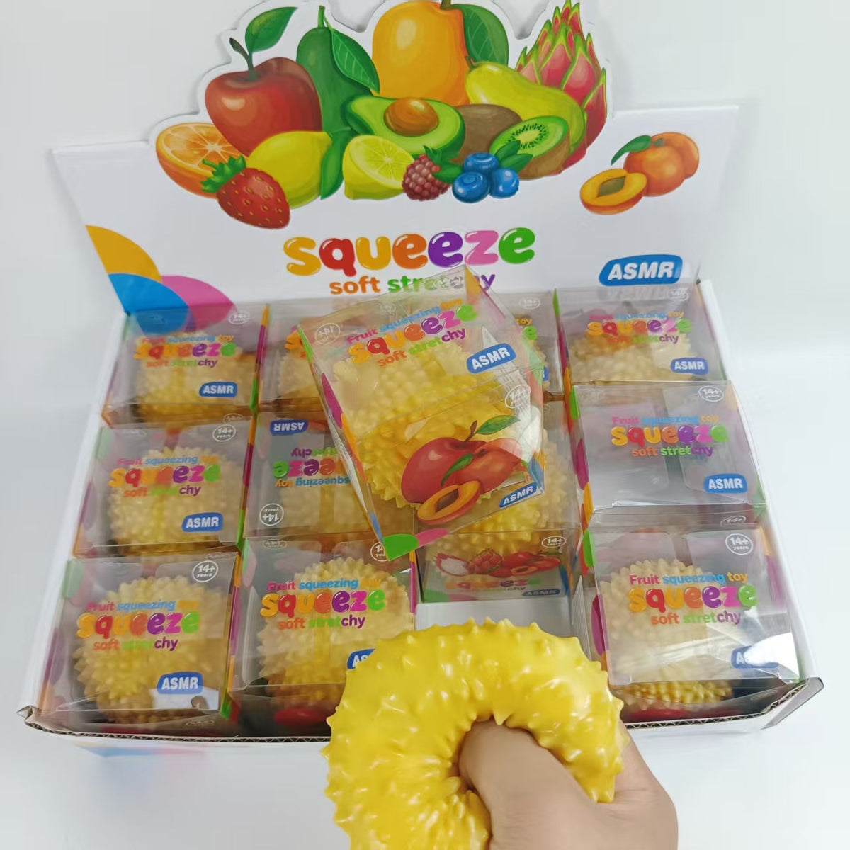 Women's Squeeze Durian Fidget Toy Sensory Desk Toy