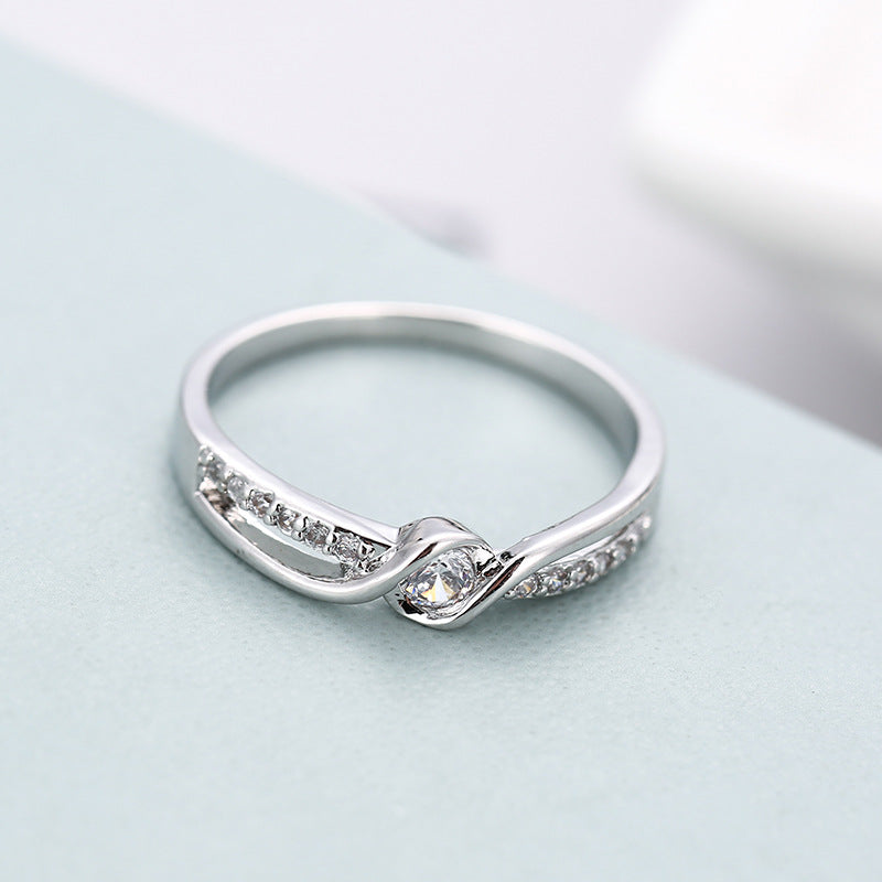 Silver crystal jewelry set by Yoshan