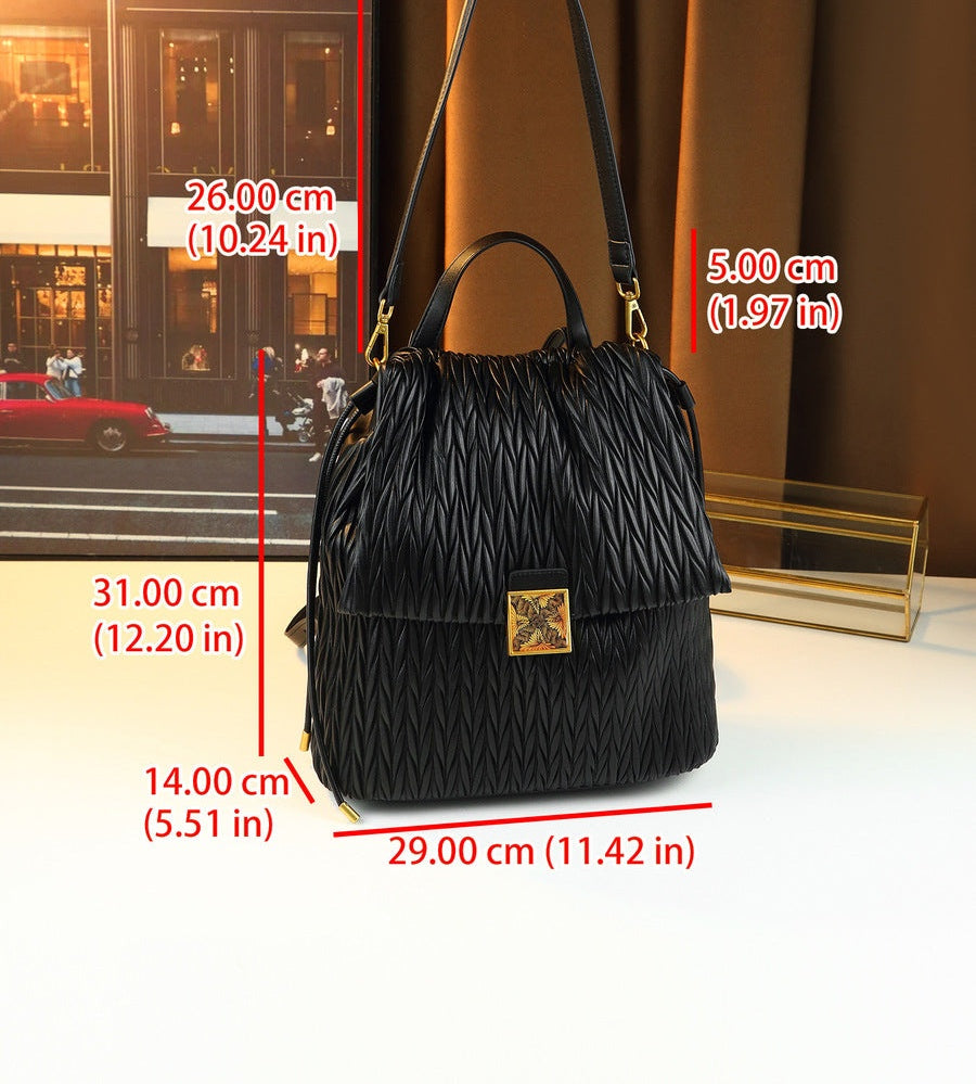 Women's Large-capacity Woven Tote Bag Shoulder Crossbody Purse Versatile Work and Travel Office