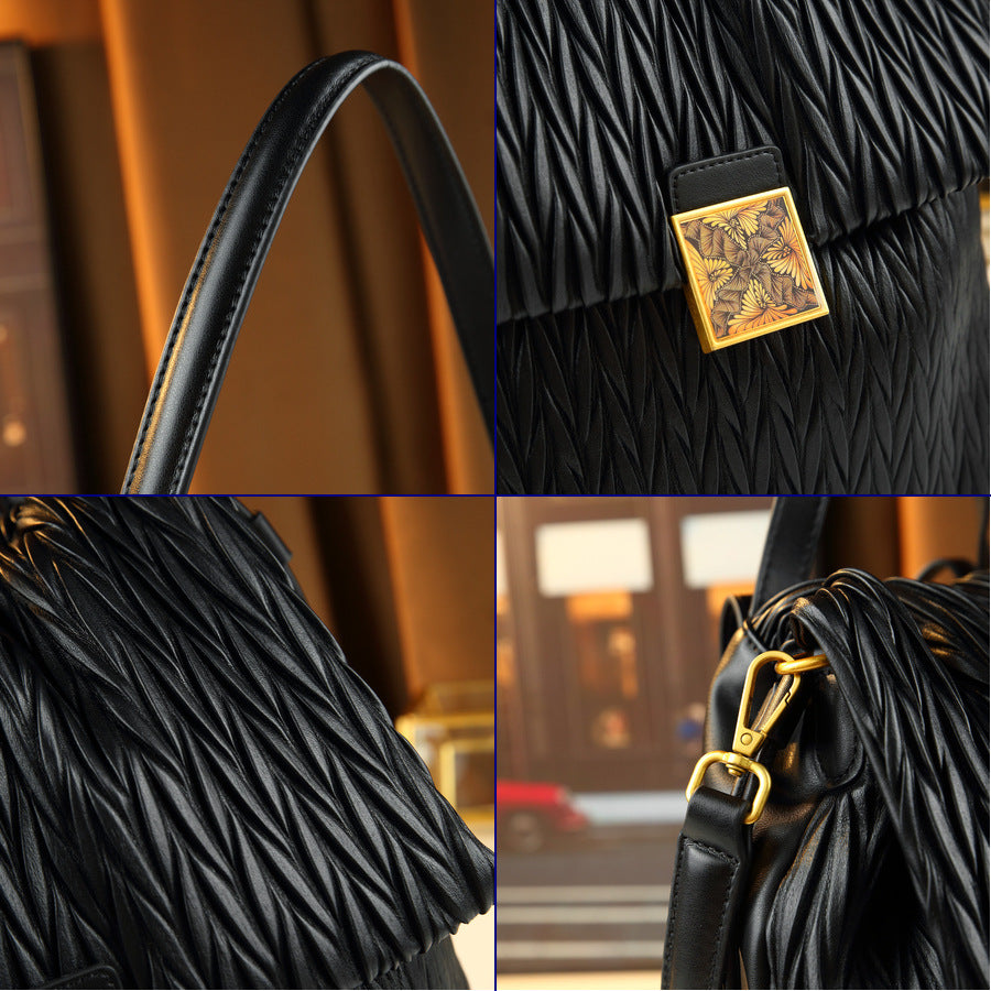 Women's Large-capacity Woven Tote Bag Shoulder Crossbody Purse Versatile Work and Travel Office