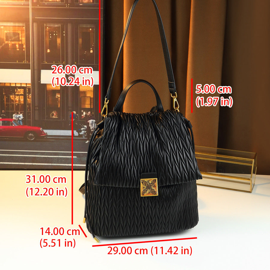 Women's Large-capacity Woven Tote Bag Shoulder Crossbody Purse Versatile Work and Travel Office