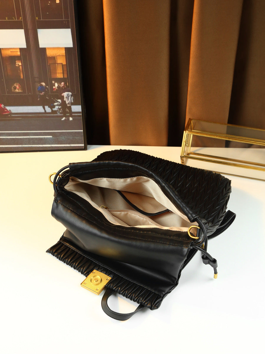 Women's Large-capacity Woven Tote Bag Shoulder Crossbody Purse Versatile Work and Travel Office