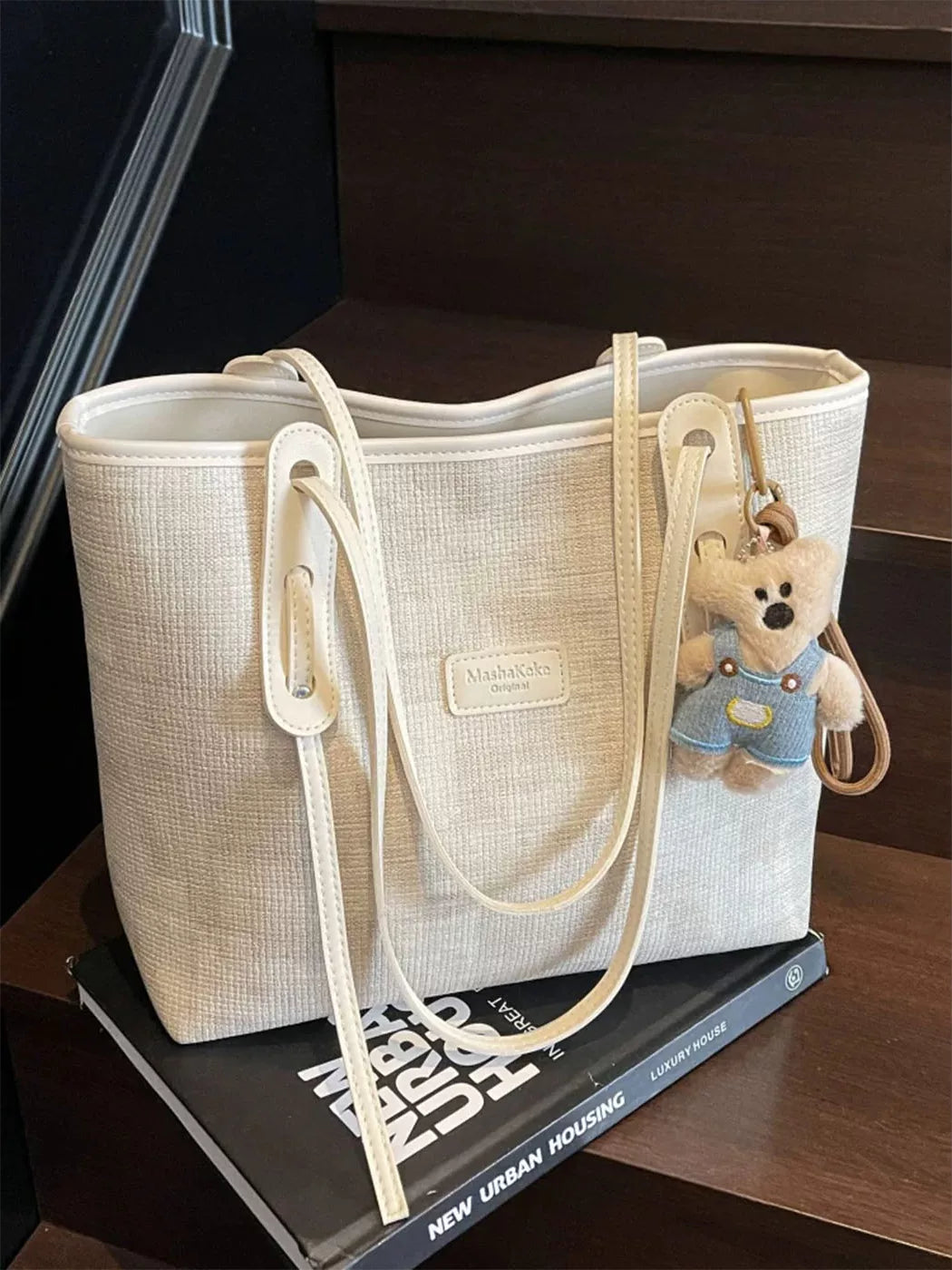 Large-Capacity Commuter Office Workwear Casual Market Tote Bag for Work and Travel School Everyday Date Night Holiday Gift