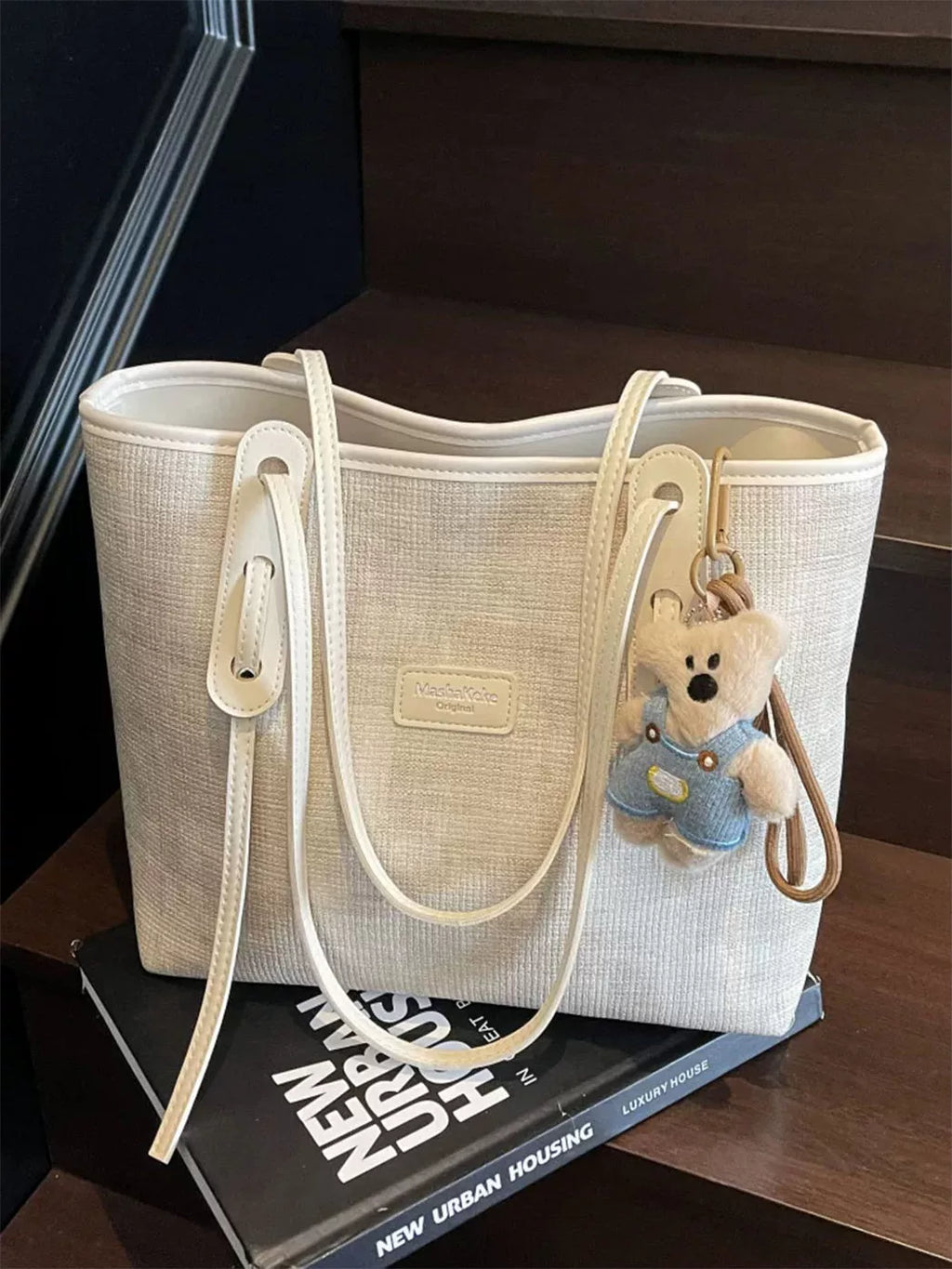 Large-Capacity Commuter Office Workwear Casual Market Tote Bag for Work and Travel School Everyday Date Night Holiday Gift
