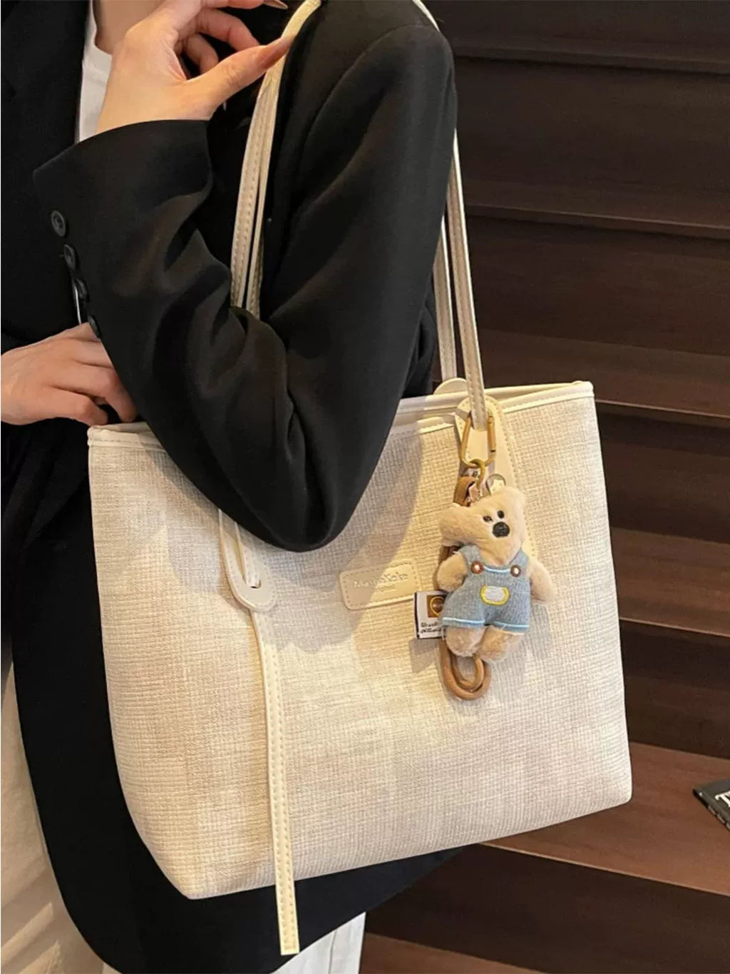Large-Capacity Commuter Office Workwear Casual Market Tote Bag for Work and Travel School Everyday Date Night Holiday Gift