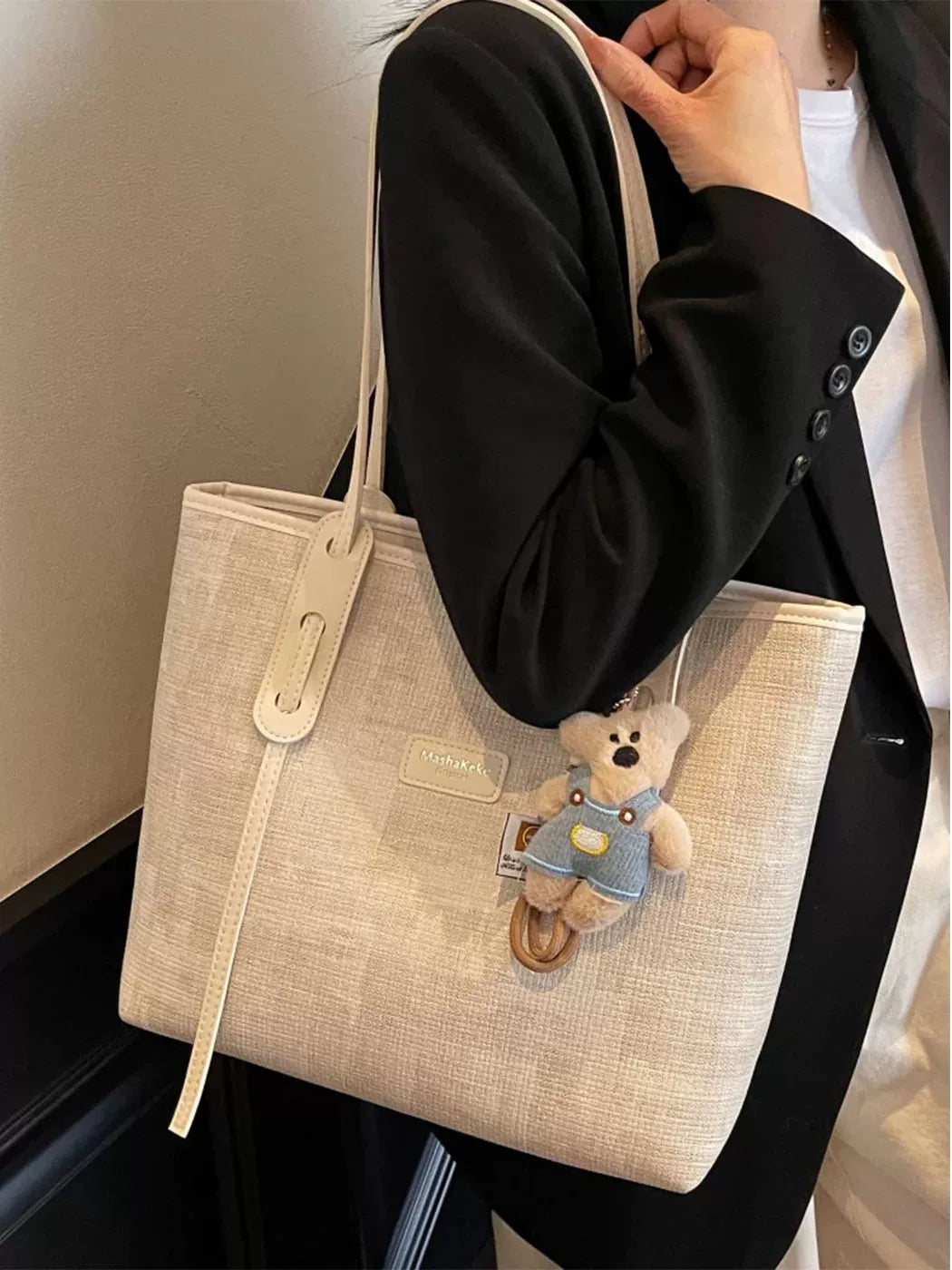 Large-Capacity Commuter Office Workwear Casual Market Tote Bag for Work and Travel School Everyday Date Night Holiday Gift