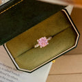 Pink stud earrings by Yoshan