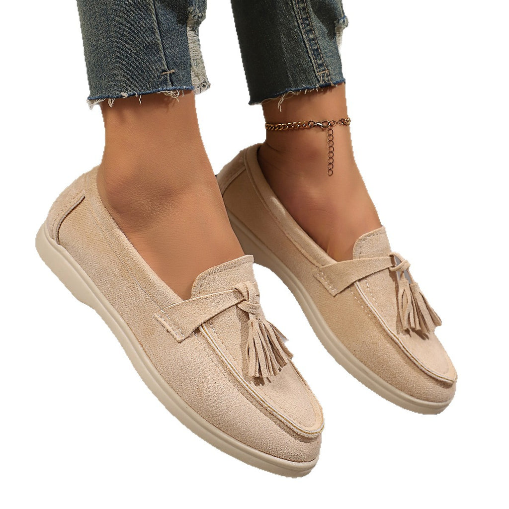 Women's Plus Size British-Style Retro Loafers Slip-On Office Walking Everyday Square Toe