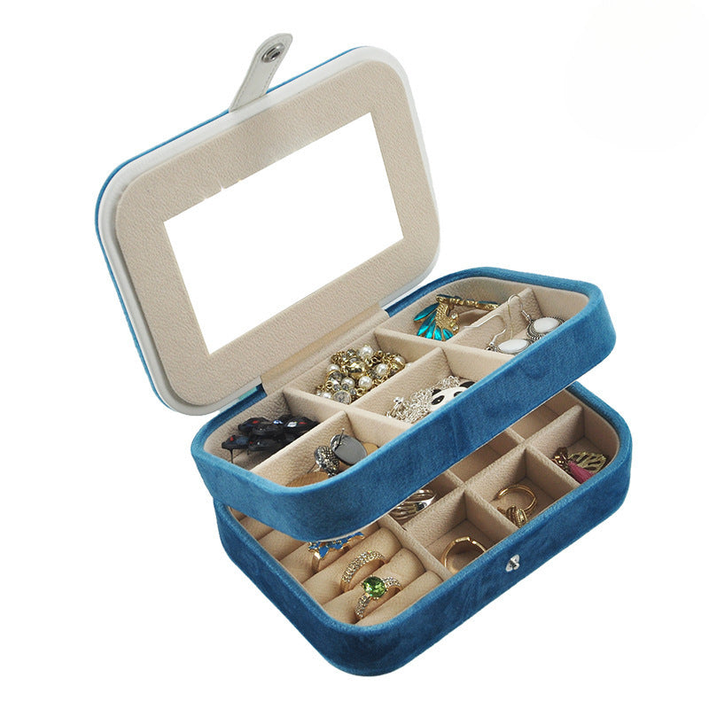 Large-capacity Jewelry Box Organizer Case Home Gift Display Stand Travel Desktop