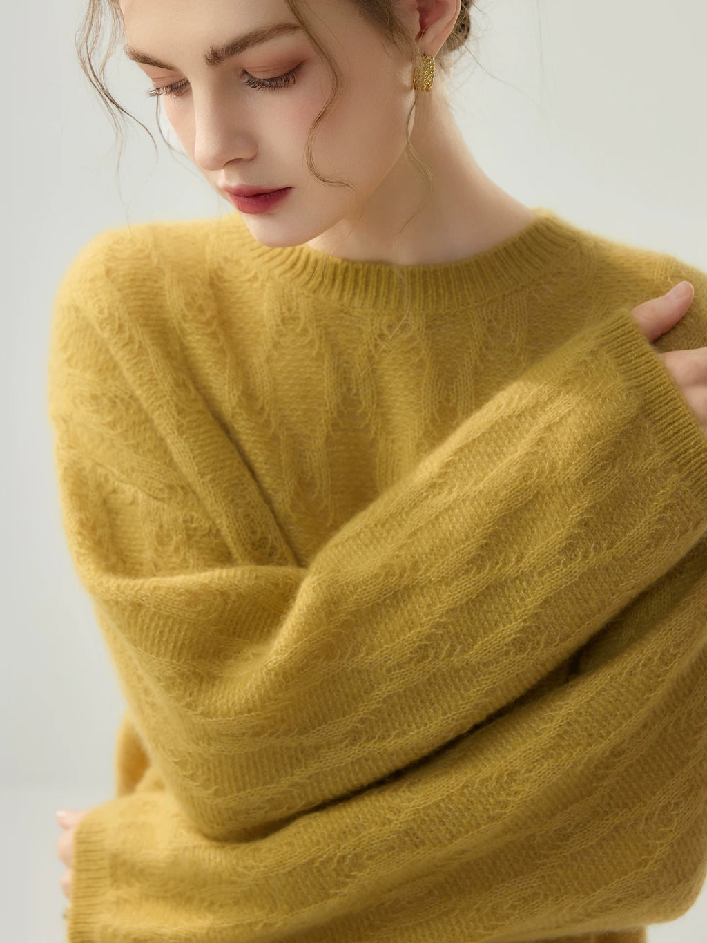 Women's Fall Winter Oversized Relaxed Sweater Knit Pullover Top for Casual Outfits Spring Travel Office Everyday Date Night