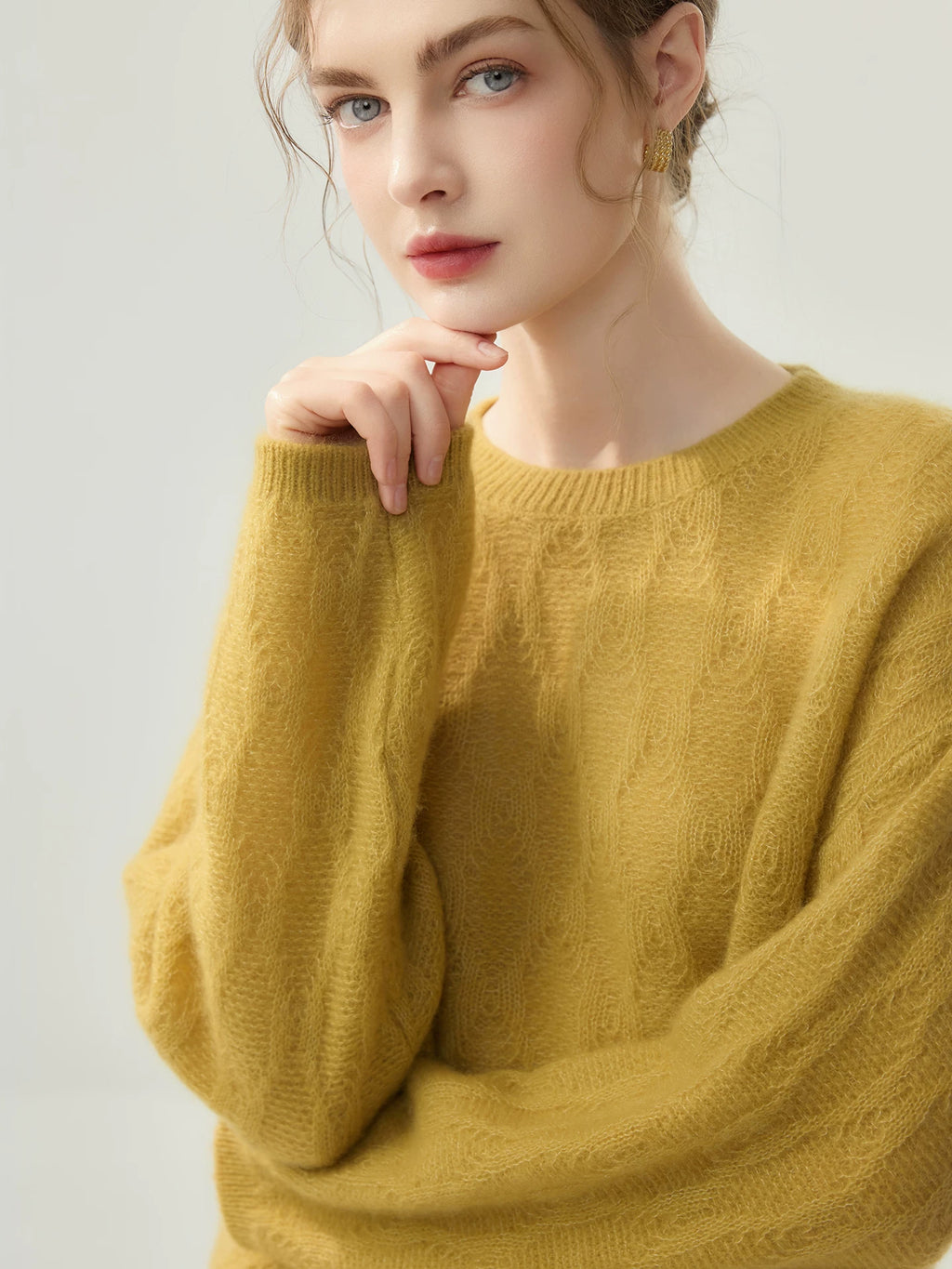 Women's Fall Winter Oversized Relaxed Sweater Knit Pullover Top for Casual Outfits Spring Travel Office Everyday Date Night