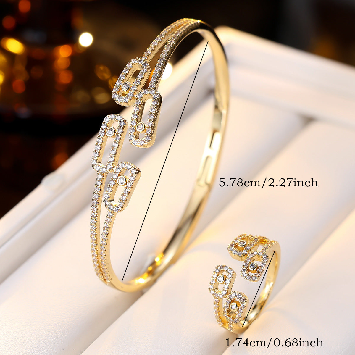 Cuff bracelet by Yoshan, detail view 6