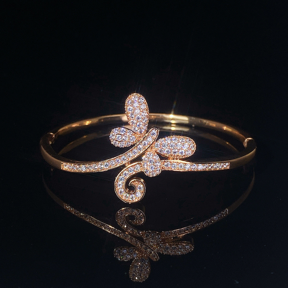 Gold cuff bracelet by Yoshan