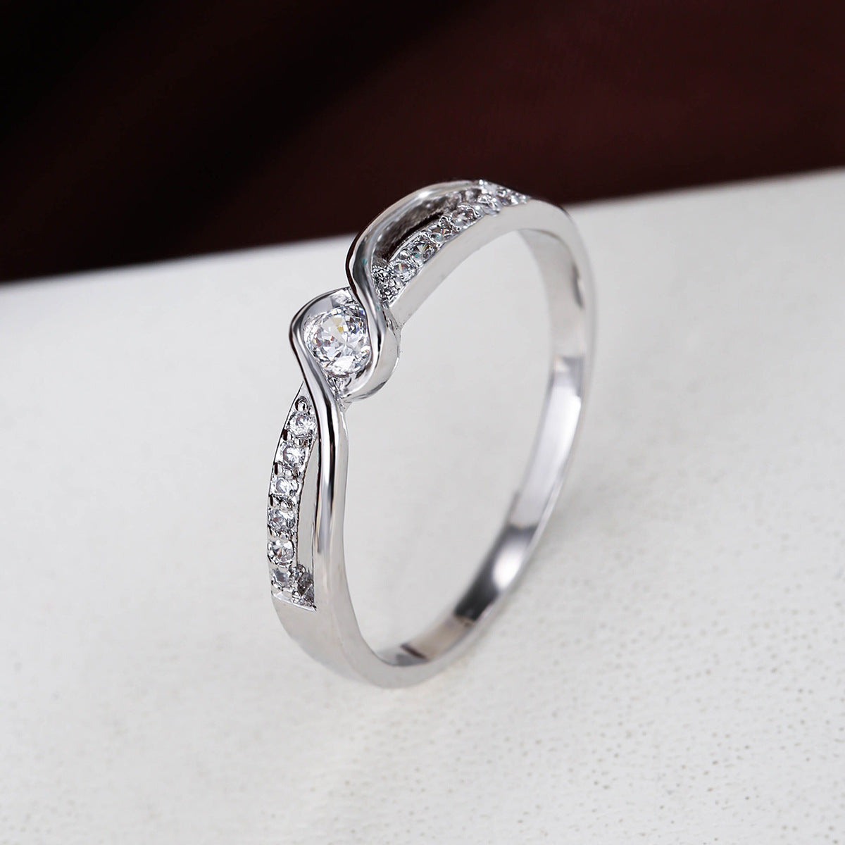 Cubic zirconia jewelry set by Yoshan, detail view 22