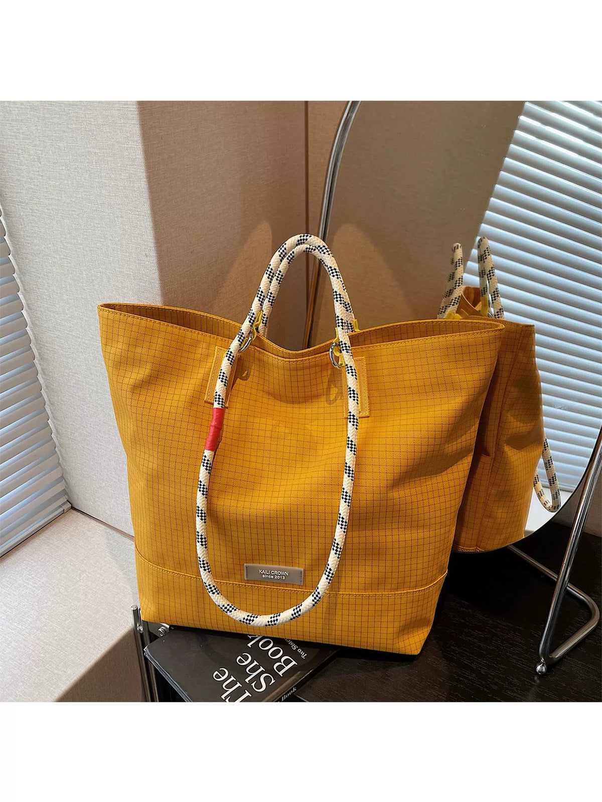 Women's Large-Capacity Nylon Canvas Office Workwear Casual Tote Bag Shoulder Crossbody Purse Work and Travel