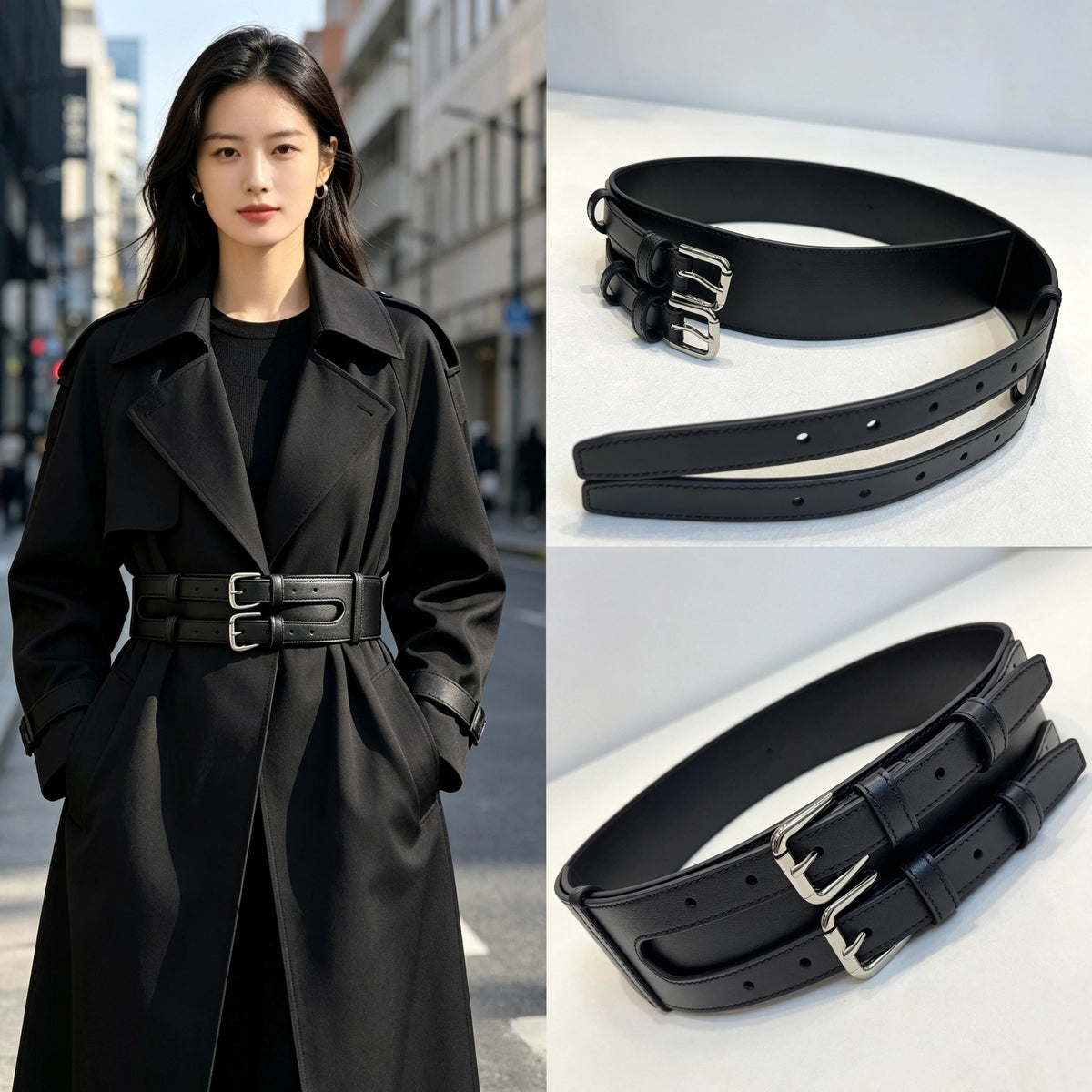 Women's Waist-Defining Slim-Waist Wide Waist Belt Dress Waist-Cinching Brown-Tone Retro for Date Night Gift Party Office Everyday