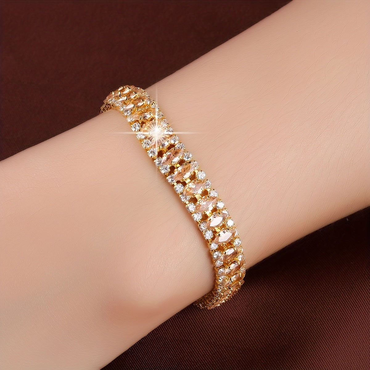 Gold -Champagne jewelry set by Yoshan