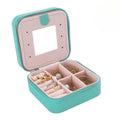 Jewelry Box Organizer Case Home Gift Display Stand Travel Desktop Mirror Small Earrings