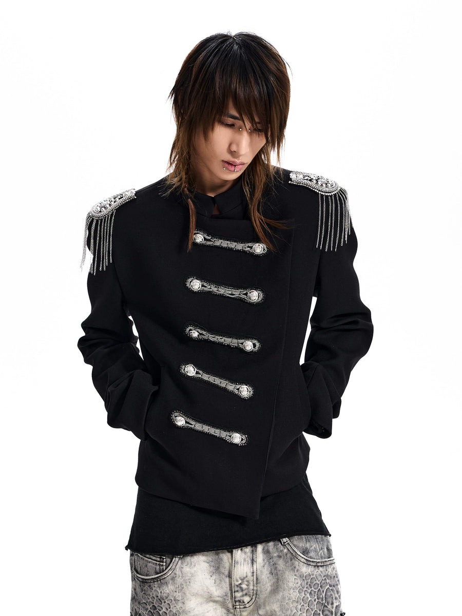 Men's Fall Winter Mandarin Collar Cropped Jacket Casual Coat for Cold Weather Travel Outdoor Premium Holiday Date Night
