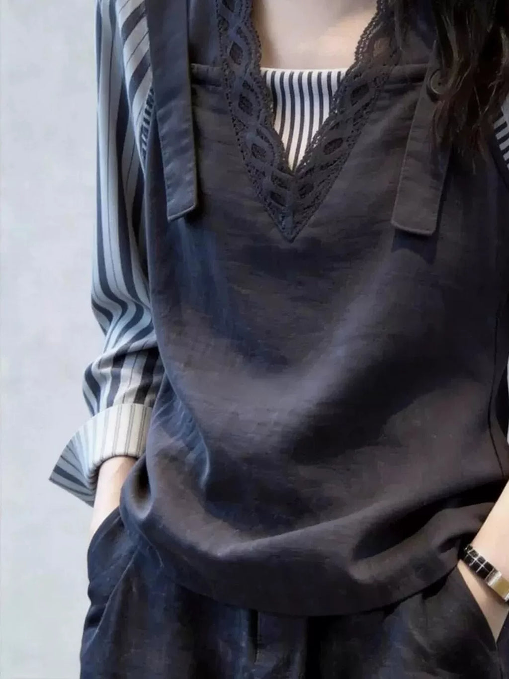 Women's Slim-fit Top Fashion Blouse Shirt for Office Outfits Business Casual Streetwear Slimming Weekend Everyday
