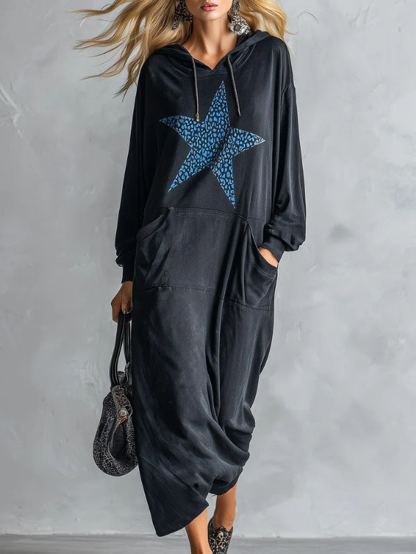 Women's Maxi Oversized Long Sleeve Casual Hoodie Sweatshirt Fashion Outfit