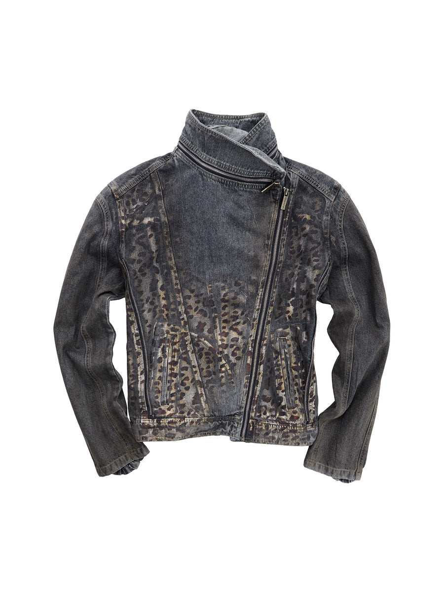Men's Oxidized Slim-Fit Leopard Jacket Casual Coat for Cold Weather Fall Travel Everyday Wear Outdoor Holiday