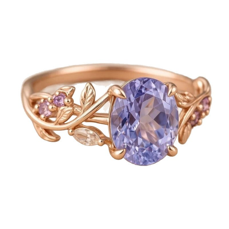 Cubic zirconia ring by Yoshan, detail view 2