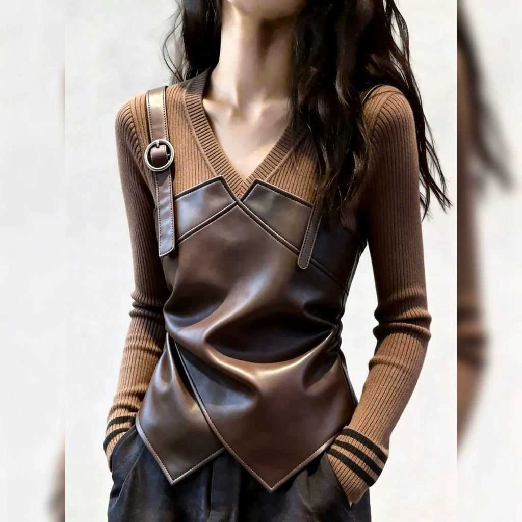Brown +top / S
