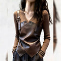 Brown +top / S