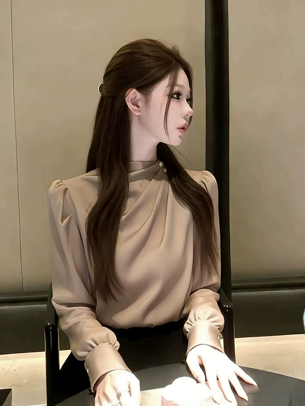 Women's Office French-Inspired Workwear Shirt for Casual Streetwear Business Weekend Everyday Date Night