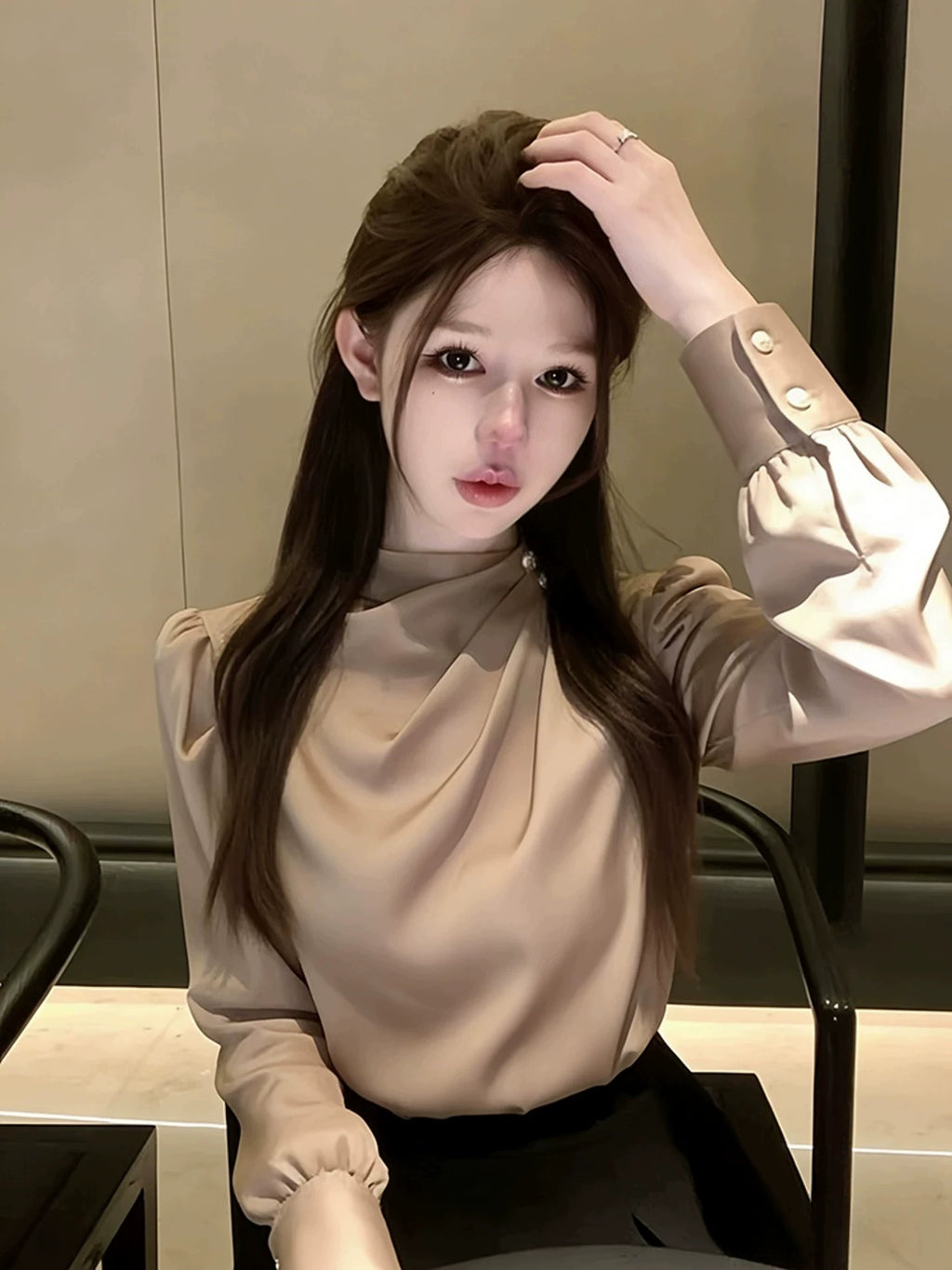 Women's Office French-Inspired Workwear Shirt for Casual Streetwear Business Weekend Everyday Date Night