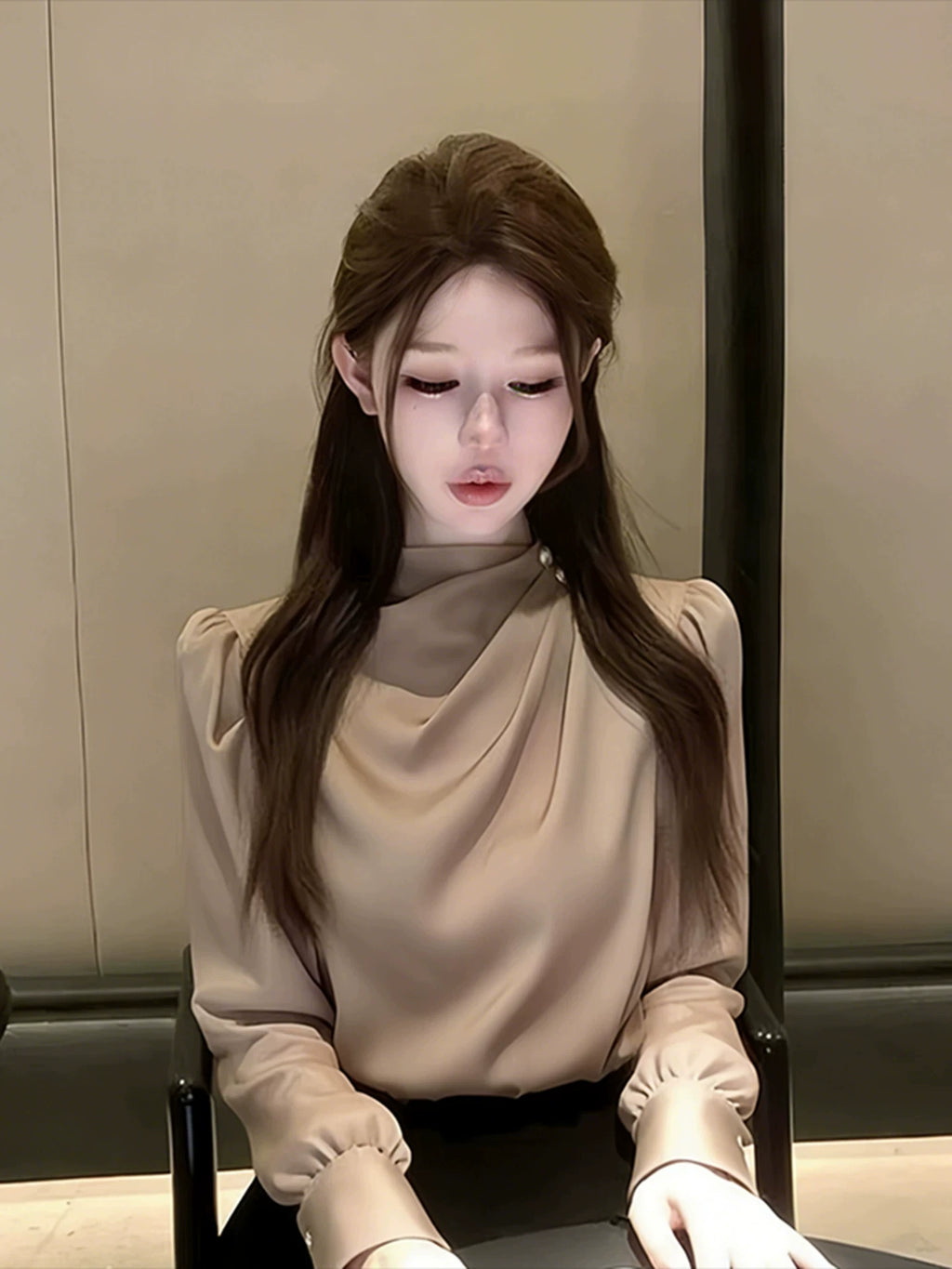 Women's Office French-Inspired Workwear Shirt for Casual Streetwear Business Weekend Everyday Date Night