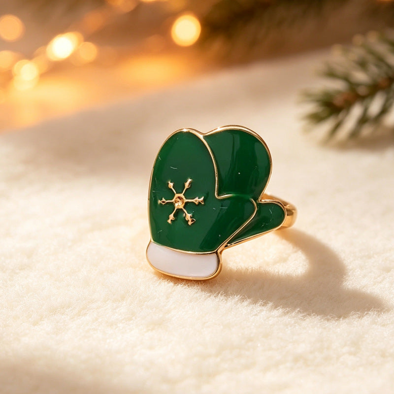 Christmas Ring Set, Santa, Reindeer and Snowflake Rings, 12-Piece Assorted Holiday Party Favor Pack, Stocking Stuffers and Gift Exchange Present for Kids and Ad
