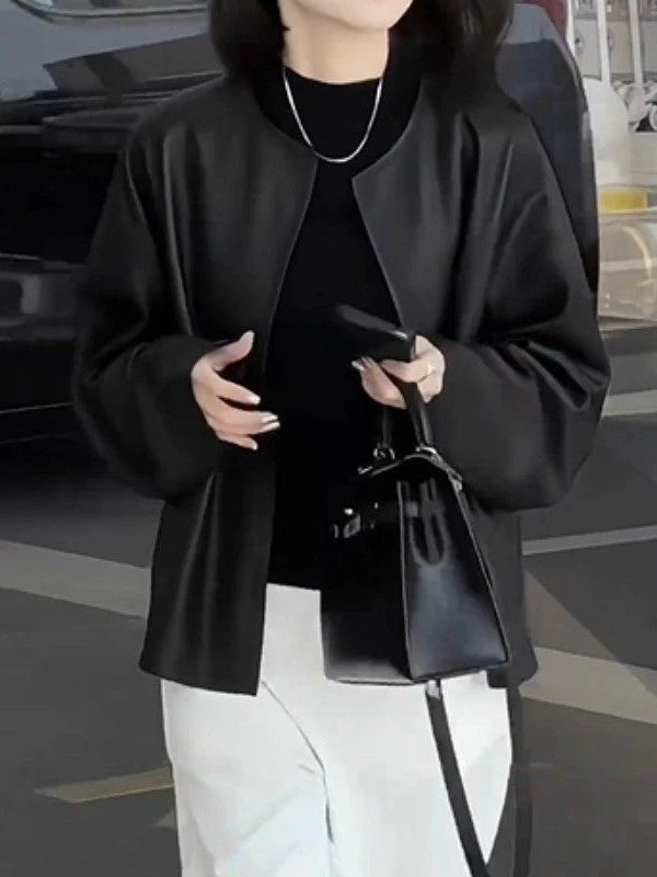 Women's Fall Winter Black Plus Size Oversized Cropped Jacket Casual Coat for Cold Weather Travel Spring Outdoor Holiday