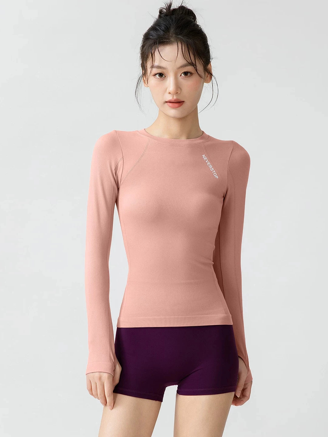 Women's Slim-waist Breathable Slim-fit Long Sleeve Yoga Activewear Everyday Seasonal Look Slimming