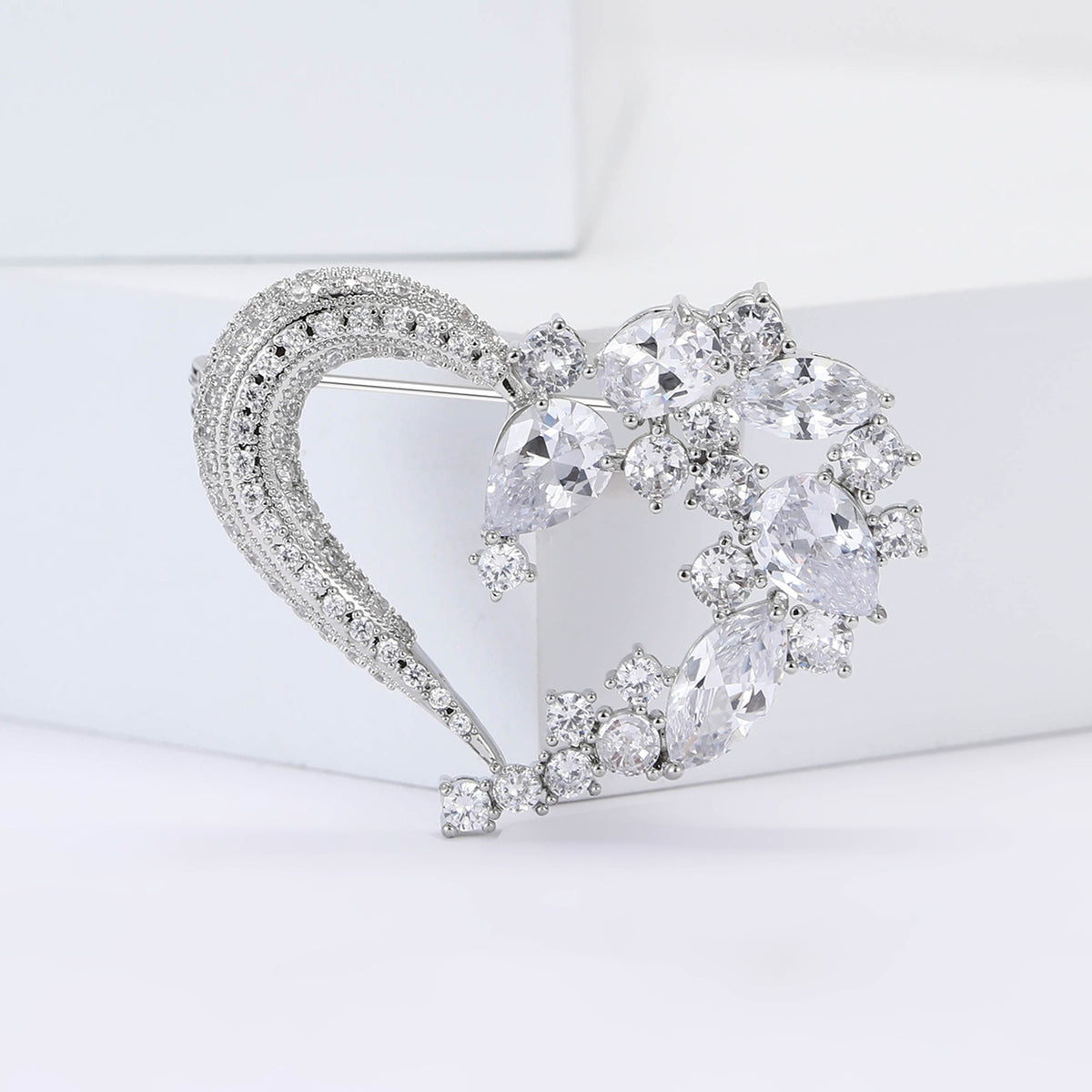 Silver cubic zirconia jewelry set by Yoshan