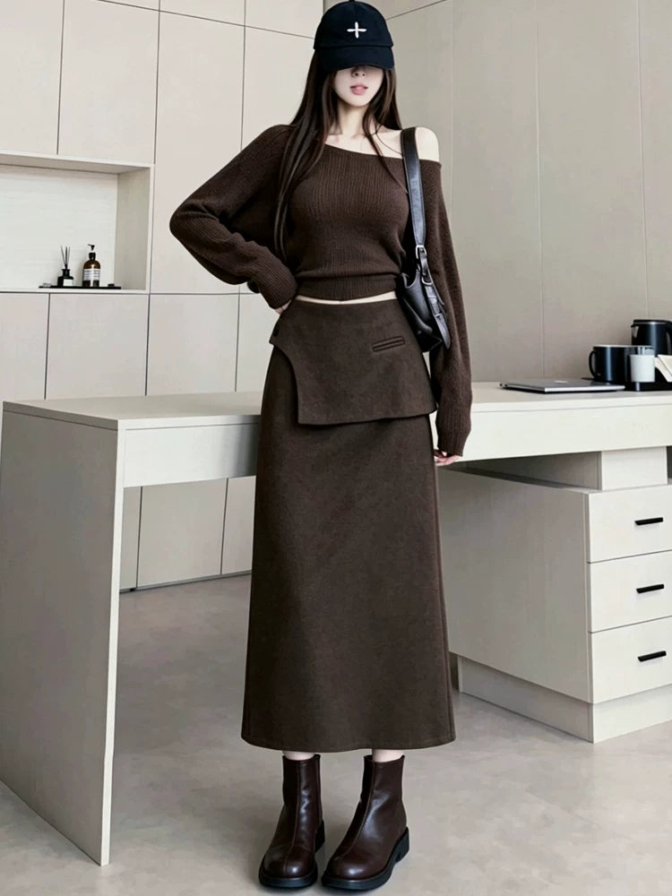 Women's Fall Winter Straight Bodycon High-Waist Retro Coat for Cold Weather Travel Office Spring Holiday